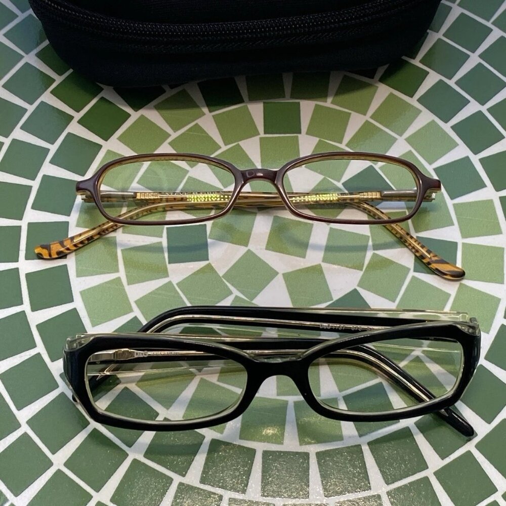 Lot of 2 Designer Eyeglass Frames Dolce & Gabbana D&G + Steve Madden